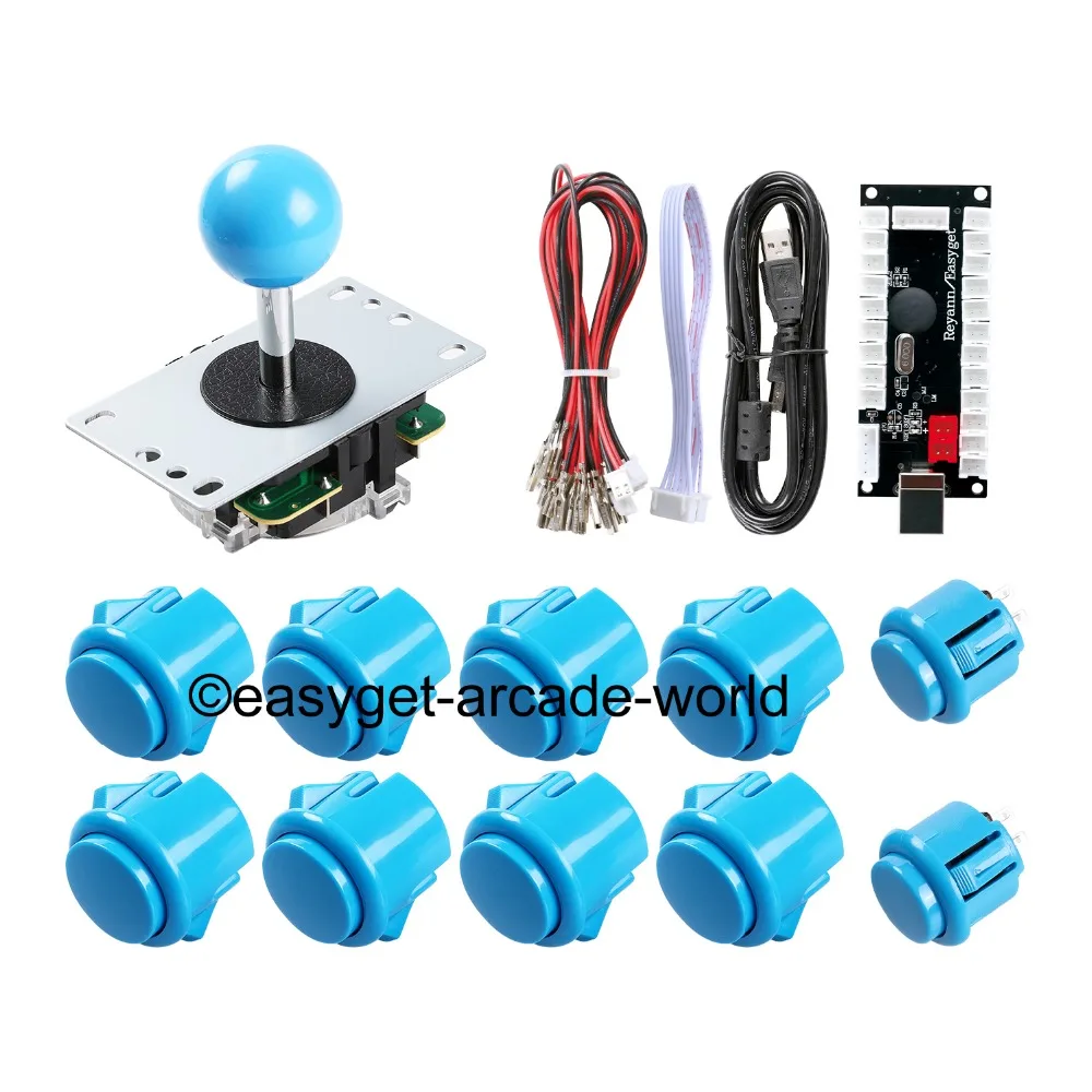 Аркадный джойстик DIY Kit Zero Delay USB контроллер ПК для аркадного джойстика + кнопки