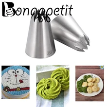 1 шт.#353 насадка для глазури русская выпечка наконечники форма для выпечки инструмент для украшения торта из нержавеющей стали Кексовые сопла