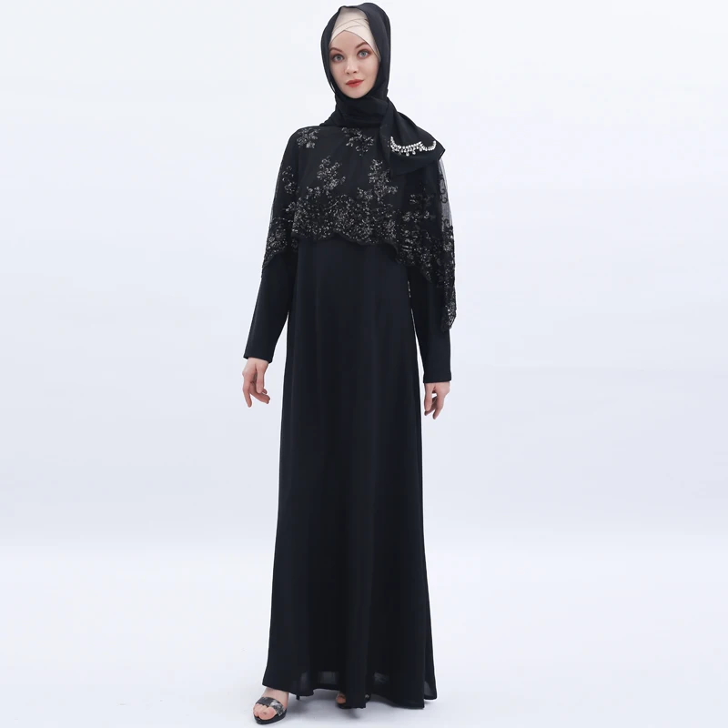 Vestidos Sequin арабский абайя Дубай пакистанский хиджаб мусульманское платье для