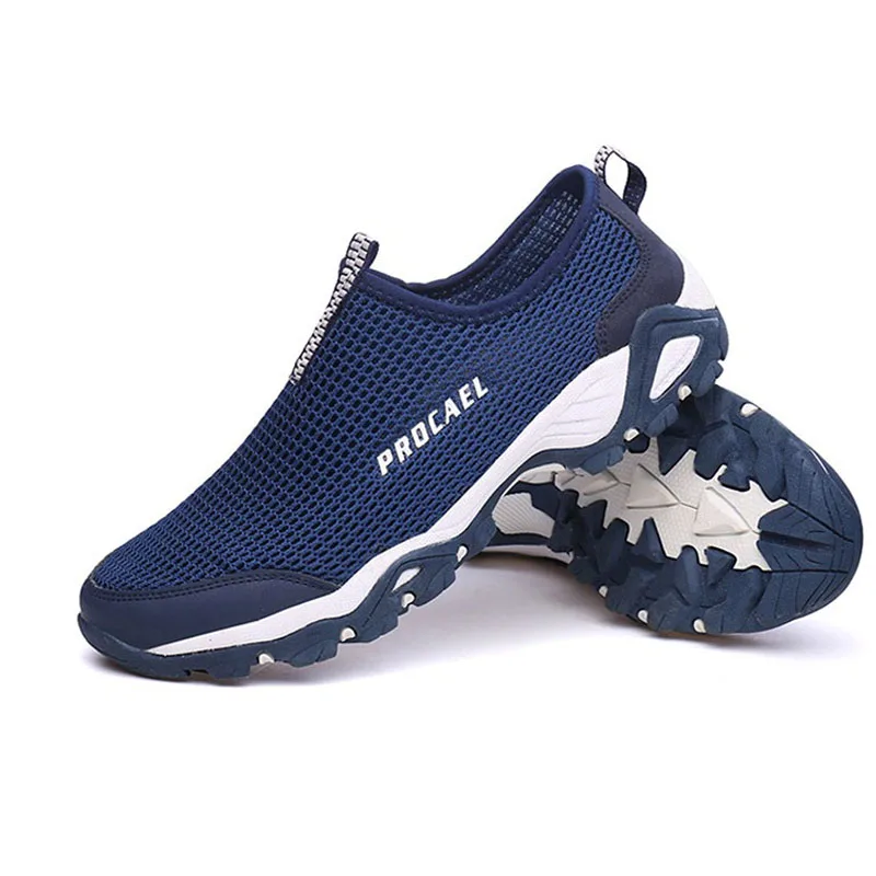 Быстросохнущие кроссовки сетчатые пляжные мужские кроссовки 9908 светильник Вес Летняя обувь; дышащая Спортивная обувь для физических упражнений; Открытый отдых обувь