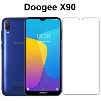 Перейти на Алиэкспресс и купить Защитная пленка для экрана Doogee X 90 X90, закаленное стекло 9 H, защита от царапин, Передняя пленка для мобильного телефона Doogee X90, стеклянный чехо...