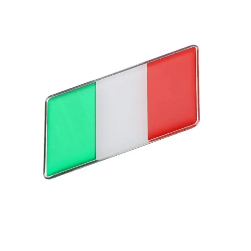 

European Country Beautiful Italy Italian National Flag Rectangle Styling Car Stickers Automobile Motorcycle Accessories