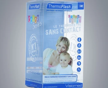 

UV Protected Food Outer Packaging Transparent PET PP Plastic Folding Gift Box With Logo Printing ---PX20362