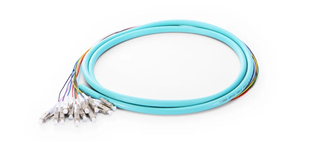 

QIALAN 1.5m (5ft) 12 Fibers FC/UPC 9/125 Single Mode Bunch Fiber Optic Pigtail - 0.9mm PVC Jacket