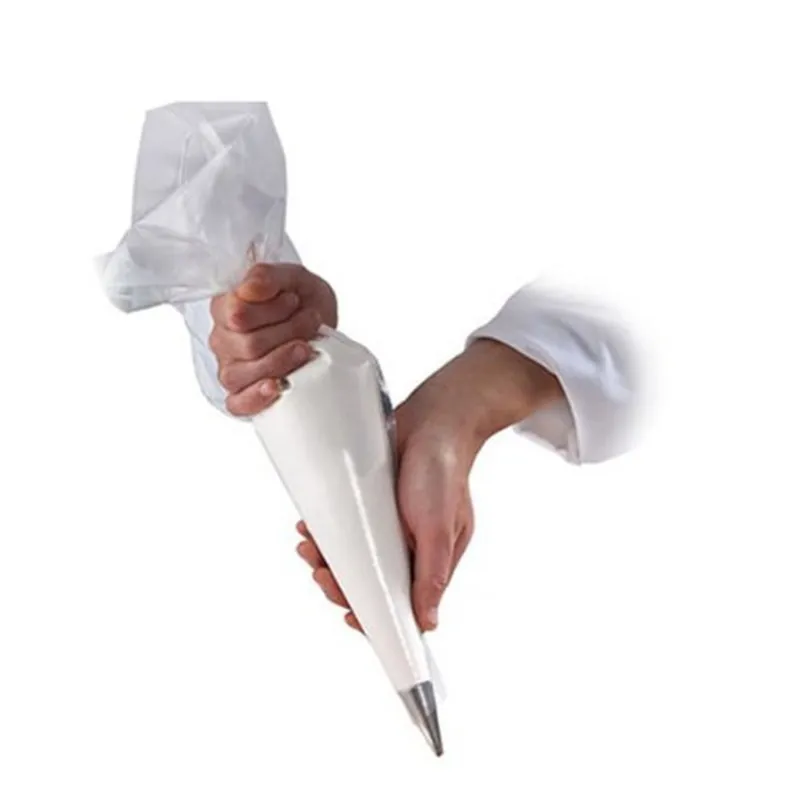 

100pcs Disposable Pastry Bag Cupcake Decor Bags Fondant Cream Pastry Baking Tools Icing Nozzle Fondant Cake Decorating S/M/L