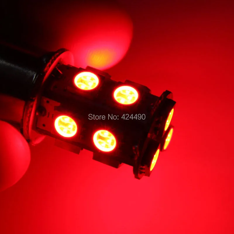 AORUNYEBAO 2 шт. автомобильный светодиод 13SMD 5050 1156 BA15S BAU15S 1157 BAY15D P21W задний стоп сигнал