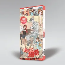 Аниме клетки на работе! Тромбоцит убийца т красная кровяная клетка Fanart открытка наклейка артбук подарок косплей реквизит набор книг