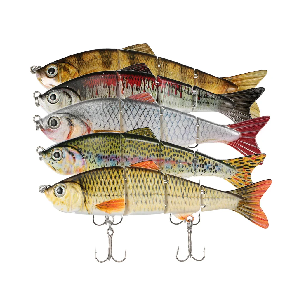 

Lixada 150mm 33g Segmented Fishing Bait Multi-Jointed Hard Fishing Lure Life-like Swimbait Crank Bait Treble Hooks Fishing Lure