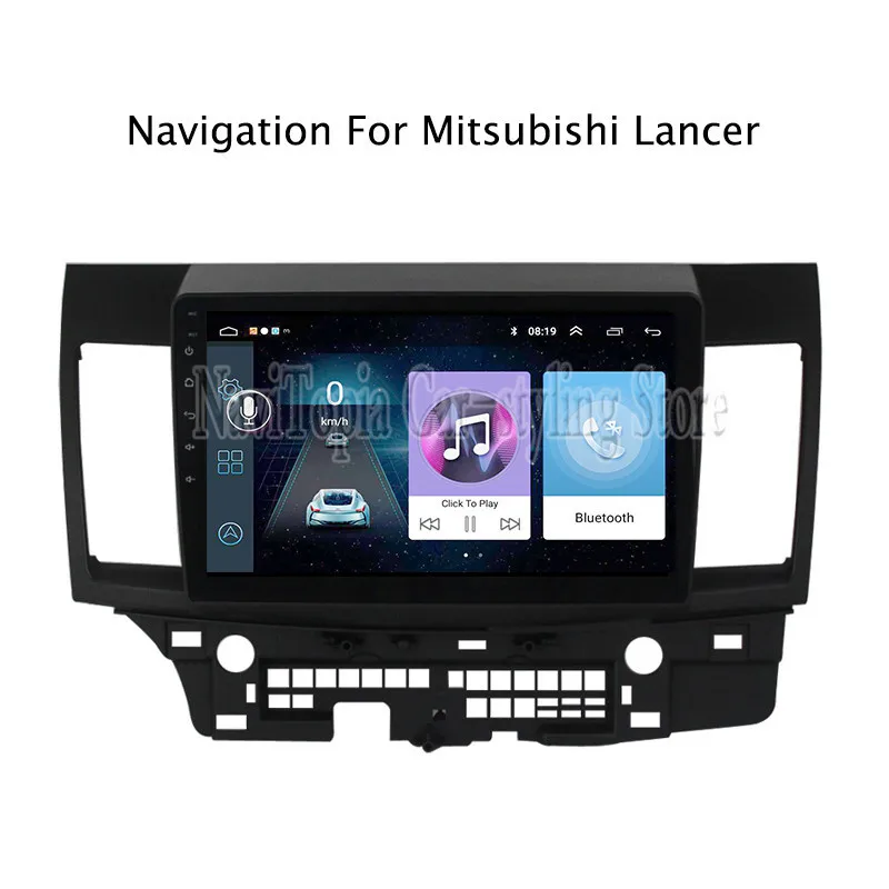 

ECTWODVD 10.1inch Android 8.1 Car Radio GPS Navigation Multimedia Stereo DVD Player for Mitsubishi Lancer 2007-2015