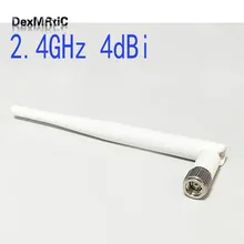 1PC Wifi Antenna 2.4Ghz 4dbi Omni RP-SMA male connector aerial White NEW Wholesale wifi antenna connector