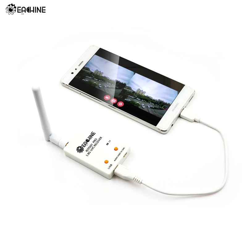 

High Quality Eachine ROTG01 Pro UVC OTG 5.8G 150CH Full Channel FPV Receiver W/Audio For Android Smartphone In Stock