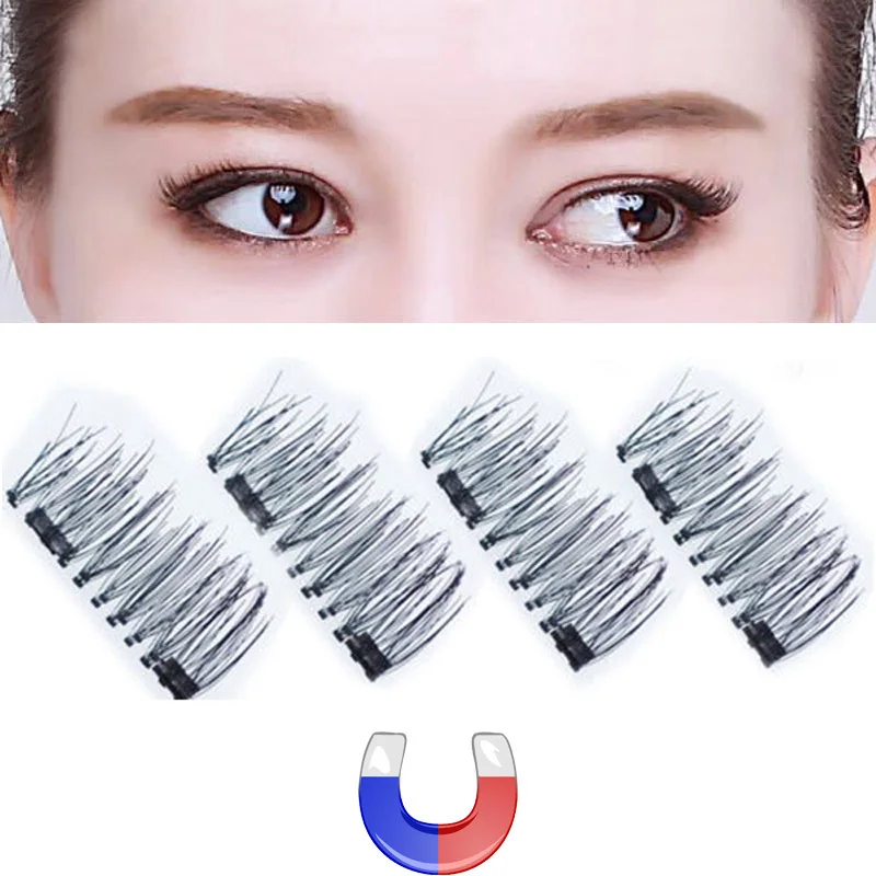

Newest Pure Hand Cotton Thread False Eyelashes Messy Soft Natural Thick Fake Eyelashes 3D Three Dimensional Makeup Tools