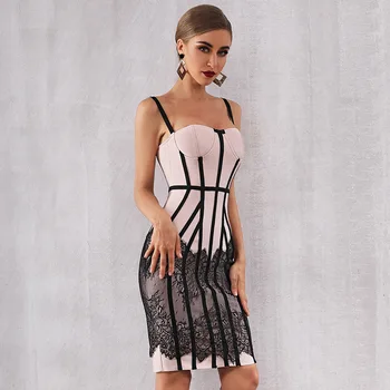 

rockabilly boho party sexy maxi dinner night evening knitted club dresses plus size 2019 women summer black lace spaghetti strap