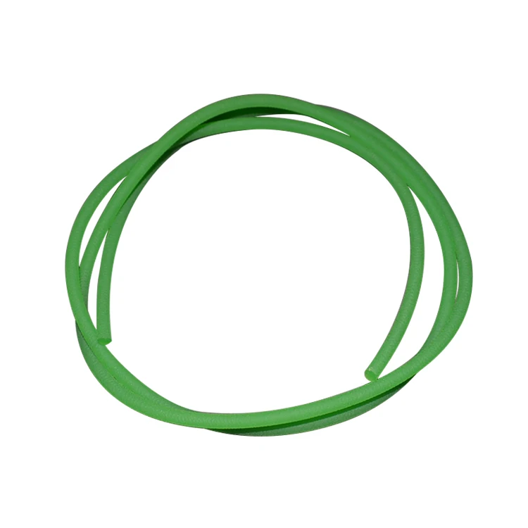 1 метр 18 мм полиуретановый ремень PU круглый с зеленым меластольным шнуром