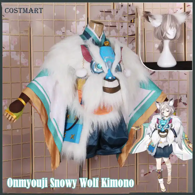 ゲームonmyoji Ssr Shikigami Snoruntコスプレ衣装雪オオカミ着物ハロウィン女性のための男性衣装新 Game Costumes Aliexpress