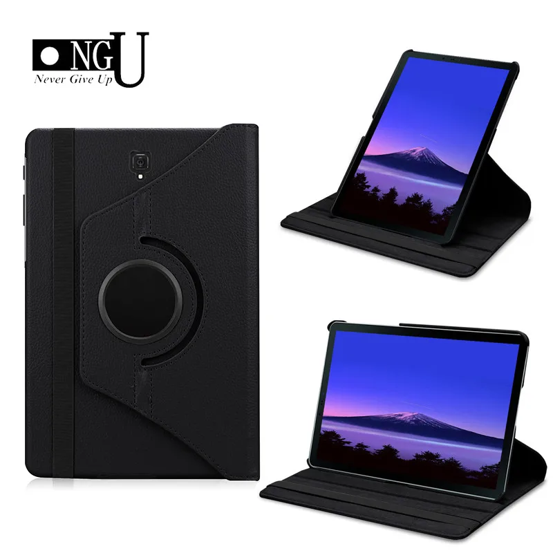 

Stand Case For Samsung Galaxy Tab S4 2018 T830 T835 SM-T835 10.5'' Tablet Protective Leather Cover Rotating Bracket Shell Fundas