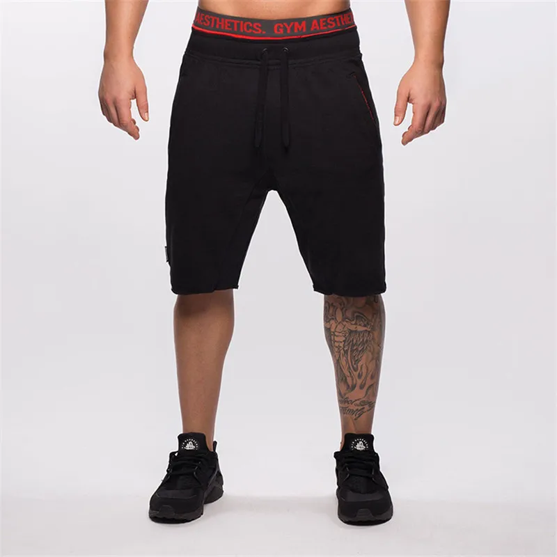 Summer Quality Black Slim Cotton Men Golds Brand Shorts Mens