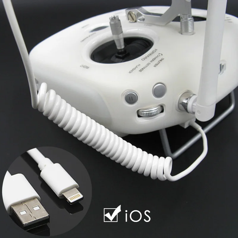 Зарядный пружинный кабель для передачи данных IOS DJI Phantom 4/3 Pro & Adv Inspire 1 2|line|line cable |