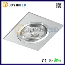 10 шт. 3 Вт 6 Вт квадратный Встраиваемый светодиодный потолочный светильник с высокой мощностью холодный белый/теплый белый AC85-265V лампы