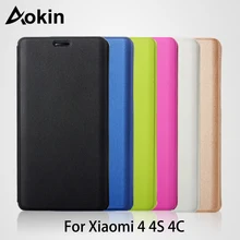 Умный флип-чехол Aokin для Xiaomi Mi 4 4C, Тонкий Магнитный чехол из 4S кожи, защитный чехол для Xiaomi Mi 4