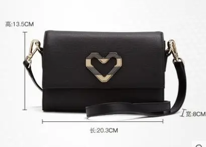 Новинка года laorentou женская кожаная сумка дизайнерская брендовая модная качественная женская кожаная сумка через плечо - Цвет: Black