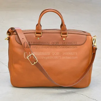 

DIY handmade leather bag Fashionable Bag Satchel style business pattern drawing [B-5062]