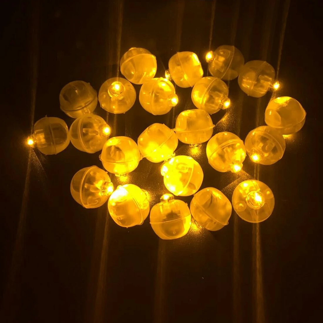 20pcs/lot Mini Round Ball Led Balloon Lights Balentine's Day Flash