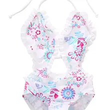 Emmababy новорожденных для маленьких девочек цветочный купальник, одежда для плавания цельный комбинезон, боди-комбинезон, комбинезон