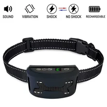 

Electronic Automatic Dog Training Collars Stop Barking Collar With LED Digital Display Vibration Charging Electric Shock Collars