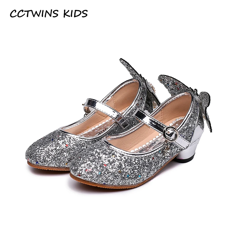 

CCTWINS KIDS 2018 Autumn Girl Fashion Mary Jane Children Pu Leather Flat Baby Brand Butterfly Princess Shoe Black GH1723