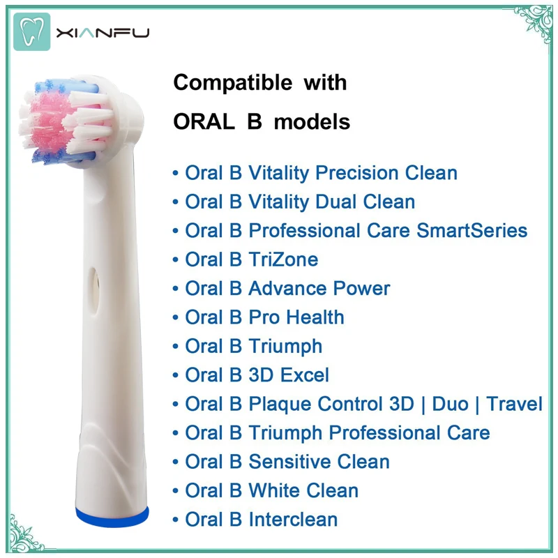 16 шт. пероральная б Сменная головка электрической зубной щетки головки для Braun зубные щетки насадки для гигиены полости рта Triumph Vitality Cross Action