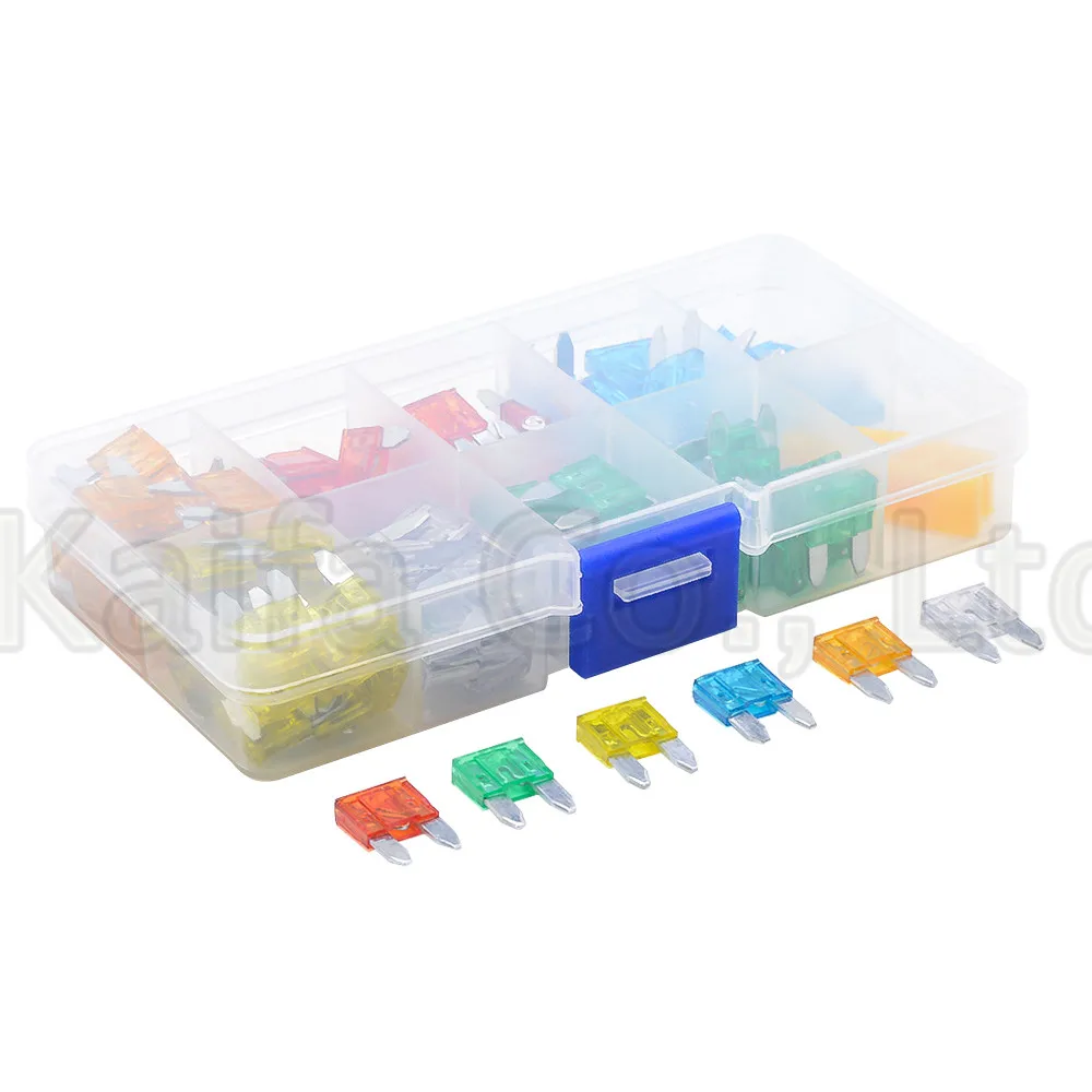 New mini 120pcs Auto Automotive Car Boat Truck Blade Fuse Box Assortment 5A 10A