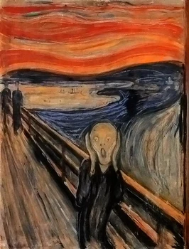 

Famous Abstract handmade painting reproduction Edvard Munch The Sream on oil canvas for home decor and wallpaper