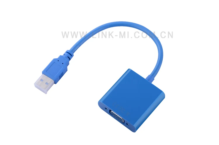 LINK-MI UV03 HD видео 1080 p Mini USB 3,0 to VGA адаптер Windows 7, Windows 8 совместим с USB 2,0 для ТВ dvd-проектор и