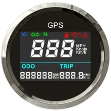 УФ-фильтр 52 мм с цифровой gps Спидометр общее пройденное расстояние в милях Регулируемый gps отмостки одометром компенсации 12V 24V