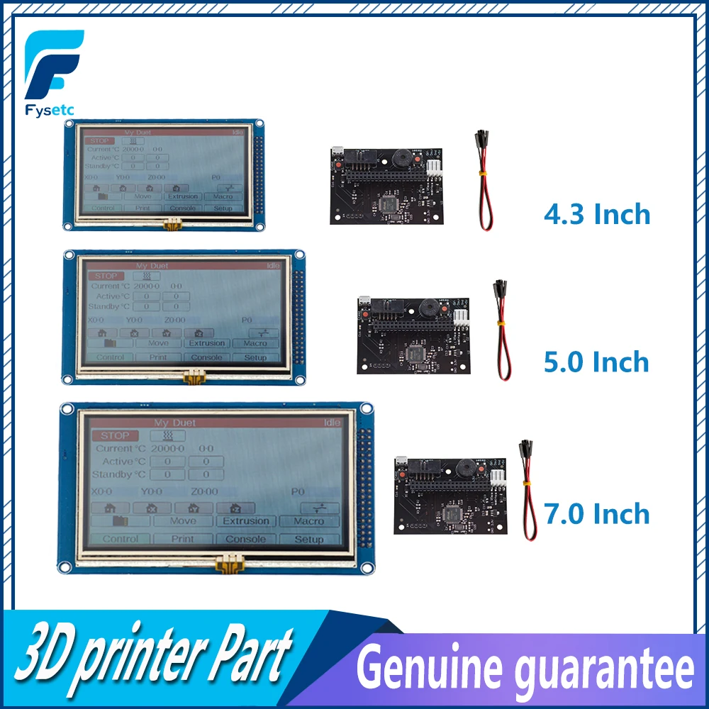 Цветной сенсорный экран 1/4 &quot5&quot 7 &quot+ контроллер PanelDue для DuetWifi