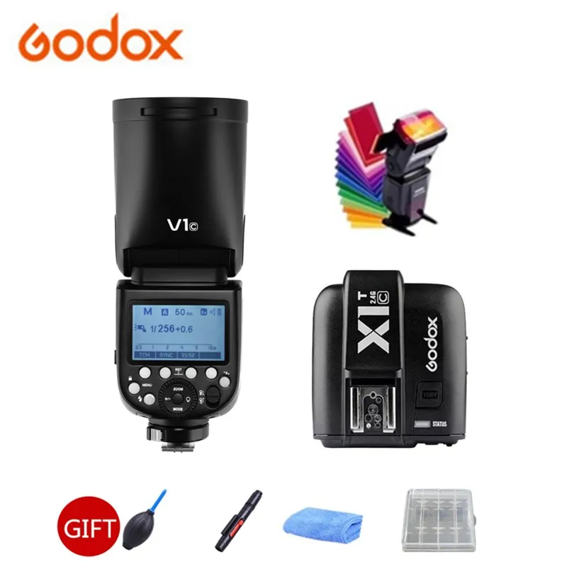 Предоплата! Godox V1 флэш-V1C V1N V1S ttl 1/8000s HSS Литиевая Батарея Вспышка Speedlite+ X1T-C/N/S вспышка триггера для цифровой зеркальной камеры Canon Nikon sony