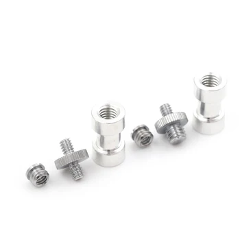 

High Quality 6in1 1/4" 3/8" Screw & 5/8" Spigot Stud Convert Adapter For Camera Tripod Stand
