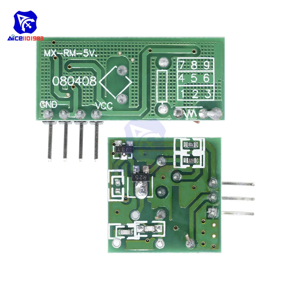 Беспроводной пульт дистанционного управления Модуль платы 315 МГц/433 мгц радиочастотный передатчик приемопередатчик для Arduino