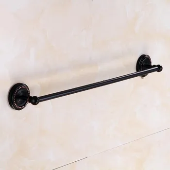 

European copper pendant towel bar black bronze single pole towel hanging bathroom hardware pendant bathroom pendant