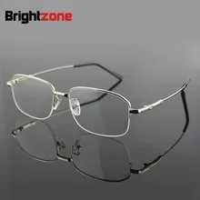 Классические полуоправы хорошего качества с памятью из титанового металлического сплава, Брендовые очки по рецепту, оптические оправа для очков