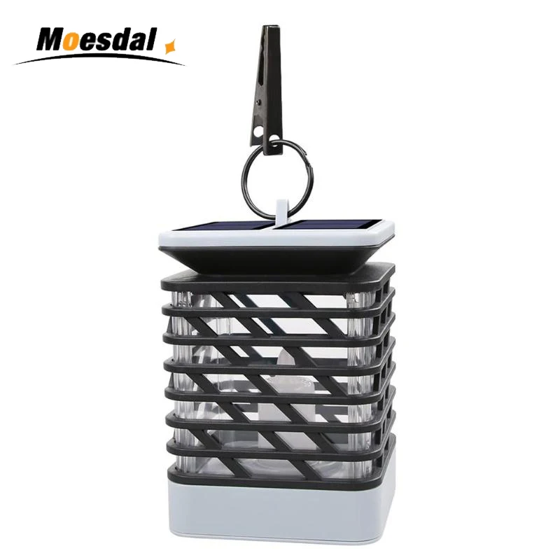 

Flameless Garden Yard Flame Lamp Candle Hanging Lantern Flickering Smokeless Camping Outdoor Light Waterproof LED Solar Lamp