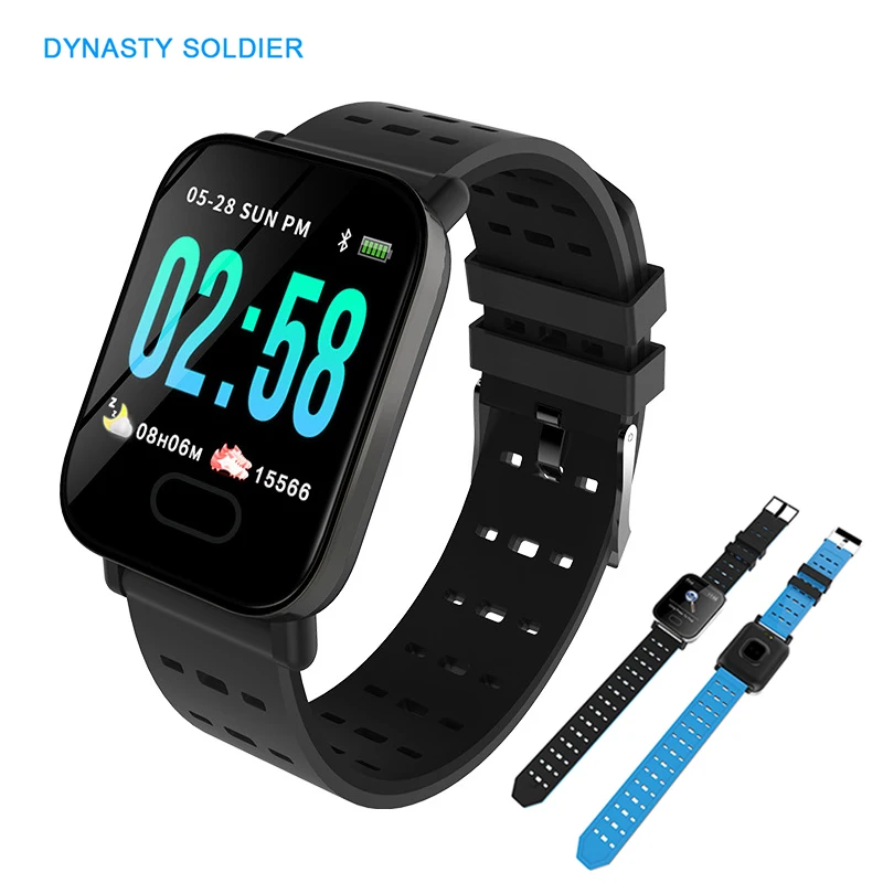 

New Smart Color Sports Watch Blood Pressure Fitness Tracker Touch Screen Heart Rate Monitor Smart Watch Pedometer Outdoor Gift