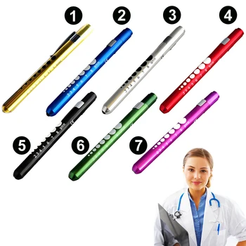

10pcs/pack Mini Medical Surgical Lanterns Medical Emergency Nurse Emergency Reusable Pocket Pen Light Torch Working Camping