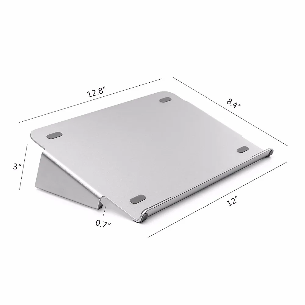 Laptop Stand Aluminium More Wider Base for 11-17 inch Notebook Tablets Graphic Tablet Painting Holder for iPad Pro MacBook