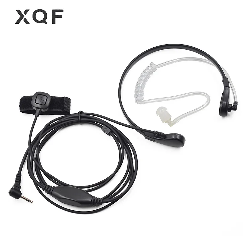 

XQF 2.5mm 1-Pin Throat Microphone Mic Headset Earpiece for Motorola CB Radio Ham T270 T280 T5428 T5820 Walkie Talkie T400 T6500
