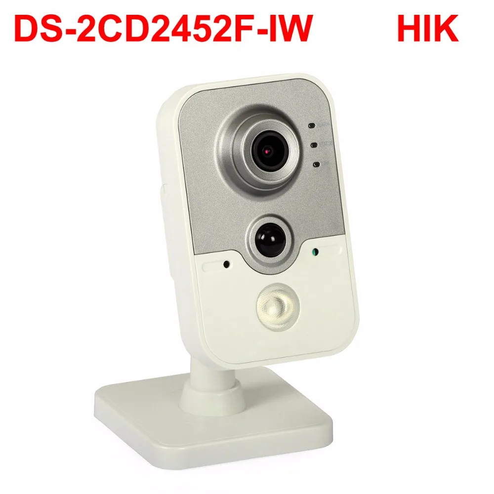 5mp wifi cube ip camera DS 2CD2452F IW Audio POE PIR alarm cctv security camera smart