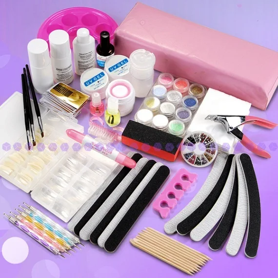 

Professional 24 in 1 Full Set UV Gel Kit Nail Art Manicure Set - Free Shipping