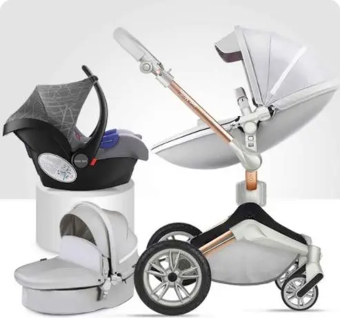 stroller hot mom 2018 360 new car seat in avto grey color eko leather r pic