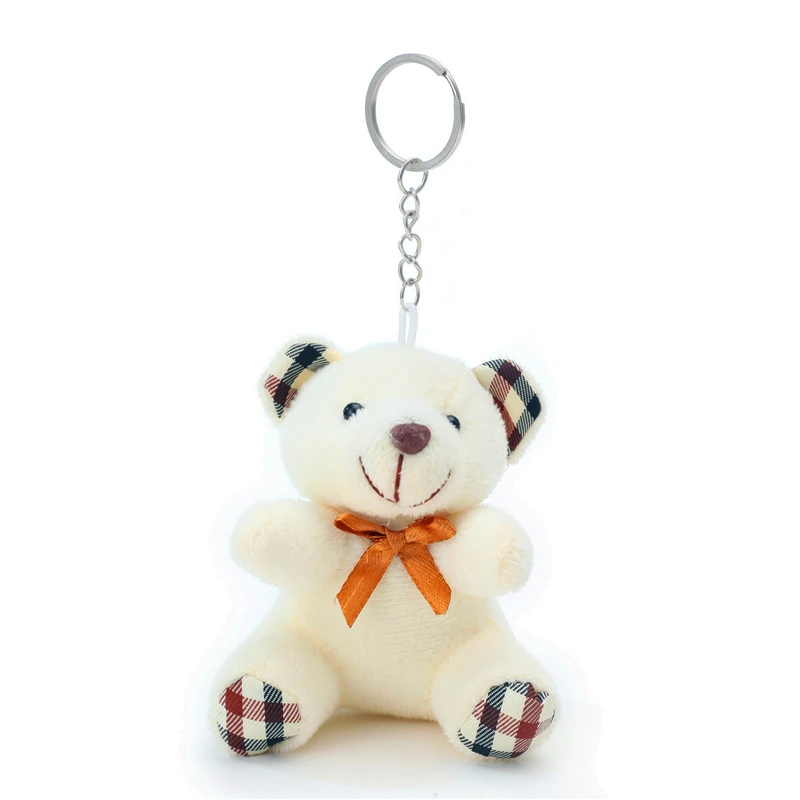 12 см плюшевый медведь мягкие животные плюшевые игрушки для брелка для детей Kawaii Мягкая кукла для малышей Рождественский подарок